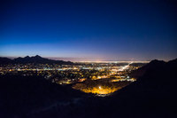 Phoenix city lights at dawn