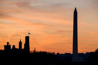 Smithsonian castle and Washington monument,Washington, DC 