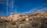 Contrails, Red Rock Canyon, NV