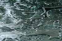 Rainwater on glass table