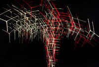 Red and white holiday lights