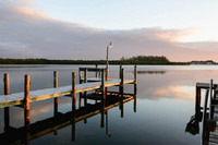 Sunrise at the dock, Little Gasparilla Island, FL