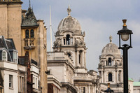 Rooftop domes, London, UK